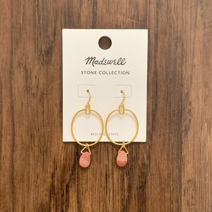 Madewell stone collection chrysoprase statement earring